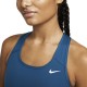 Nike Reggiseno Sportivo Swoosh Medium Support Azzurro Donna