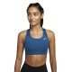 Nike Reggiseno Sportivo Swoosh Medium Support Azzurro Donna