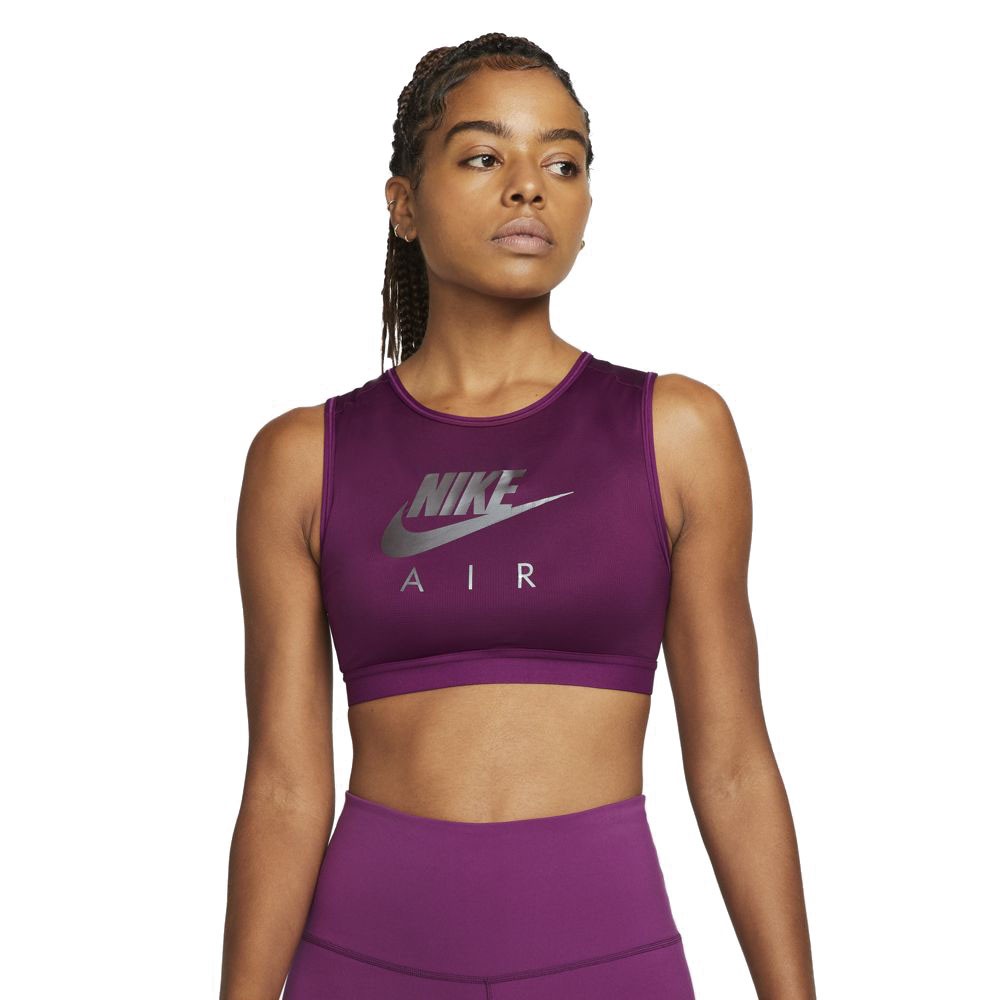 Nike Reggiseno Sportivo Air Mesh Medium Bordeaux Donna