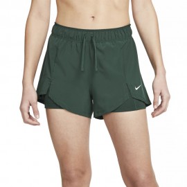 Nike Shorts Sportivi 2 In 1 Verde Donna