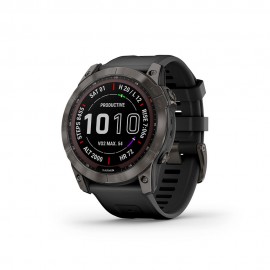 Garmin Fenix 7X Sapphire Solar Carbon Grey Dlc Ti Nero