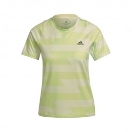 ADIDAS Maglia Running Fast All Over Print Almost Lime  Donna