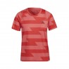 ADIDAS Maglia Running Fast All Over Print Semi Turbo Bright  Donna
