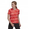 ADIDAS Maglia Running Fast All Over Print Semi Turbo Bright  Donna