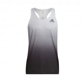 ADIDAS Canotta Running Adizero Nero Bianco Uomo