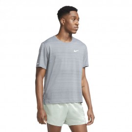 Nike Maglia Running Miler Smoke Grigio Uomo