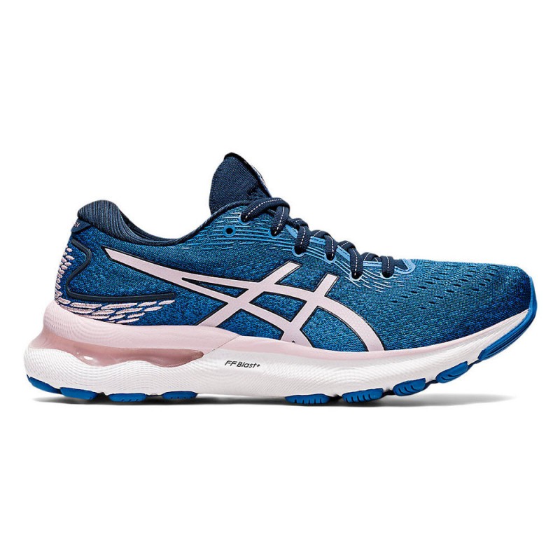 Asics Gel Nimbus 24 Blu Rosa Scarpe Running Donna