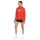 Nike Felpa Running Hzip Swoosh Chile Rosso Bianco Donna