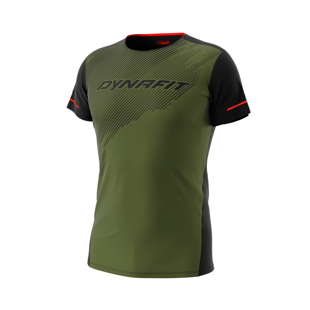 T shirt on sale uomo verde militare