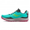 Saucony Peregrine 12 Cool Mint Acid - Scarpe Trail Running Donna