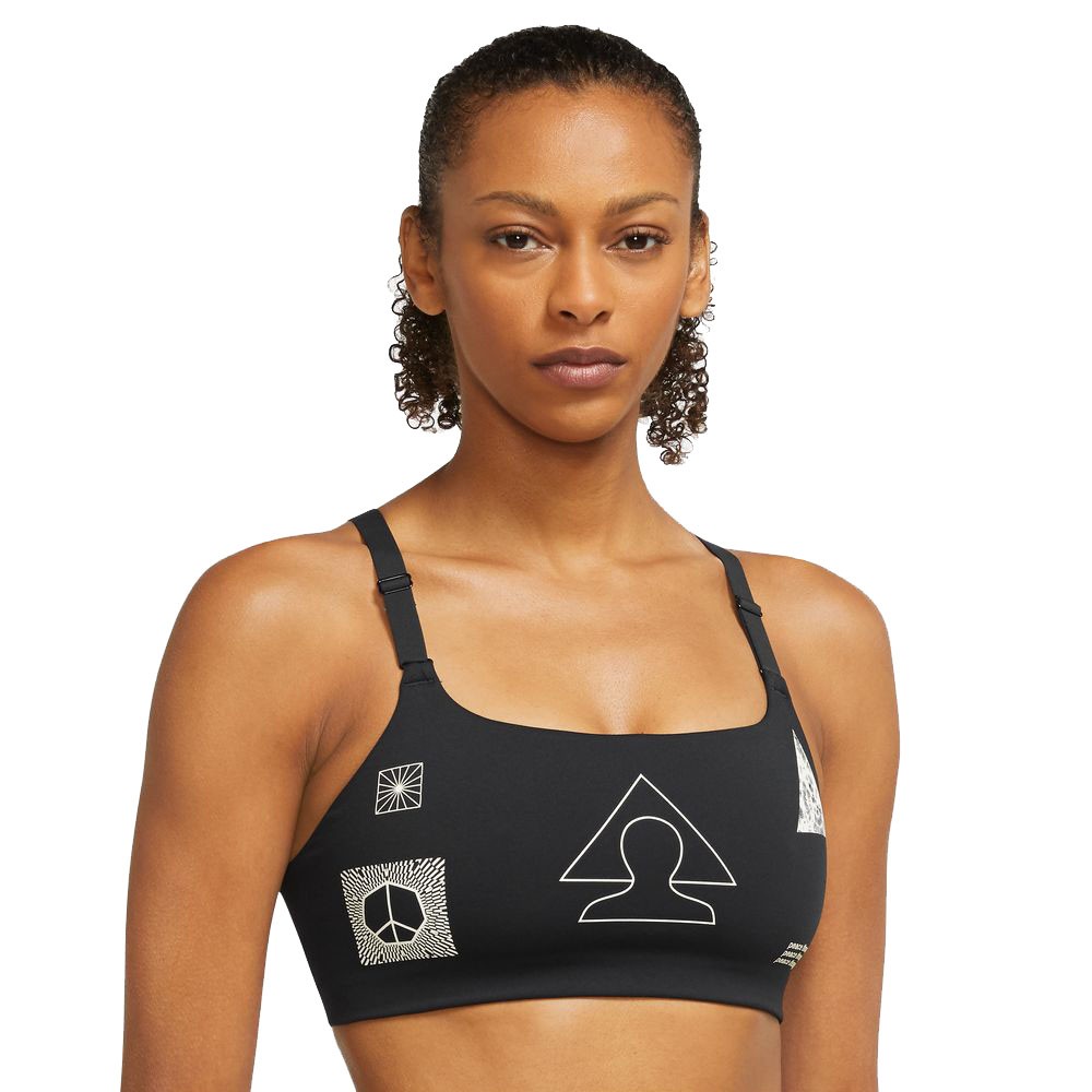 Nike Reggiseno Sportivo Yoga Nero Donna