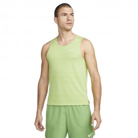Nike Canotta Running Miler Vivid Verde Reflective Argento Uomo