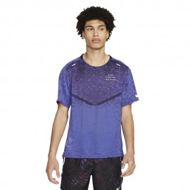 Nike Maglia Running Dvn Techknit Nero Sangria Uomo