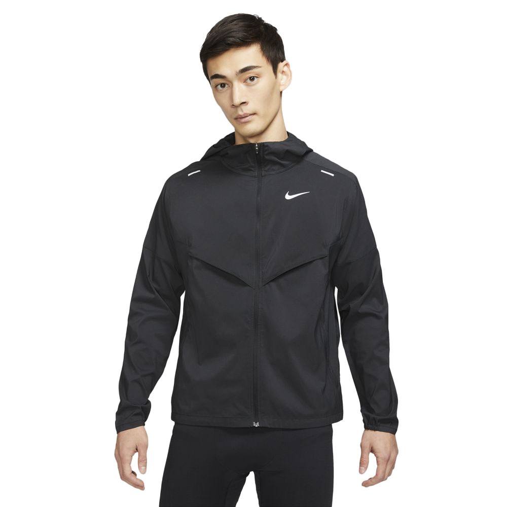 Nike Giacca Running Windrunner Nero Reflective Argento Uomo