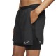 Nike Pantaloncini Running Stride 2In1 Hybrid Nero Uomo