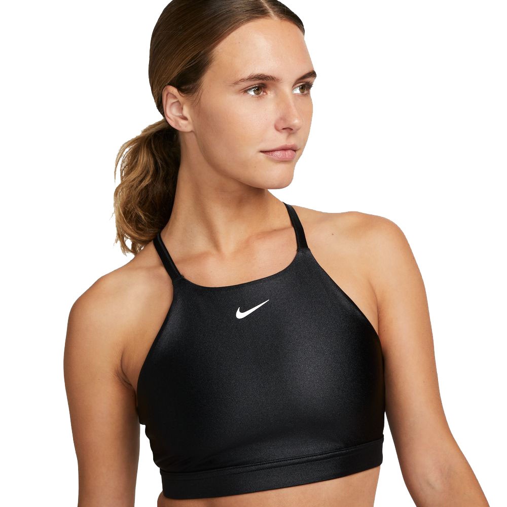 Nike Reggiseno Sportivo Glitter Nero Donna