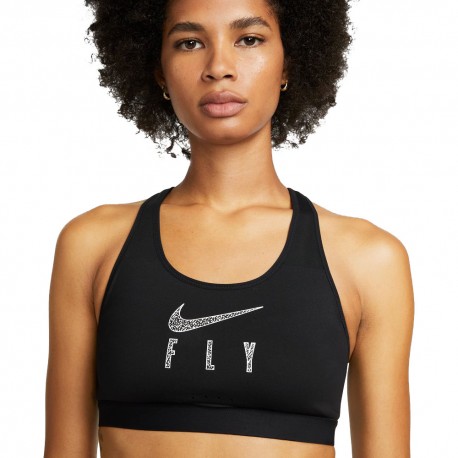 Nike Reggiseno Sportivo Sostegno Elevato Nero Donna