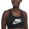 Nike Reggiseno Sportivo Sostegno Medio Logo Nero Donna