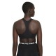 Nike Reggiseno Sportivo Sostegno Medio Logo Nero Donna