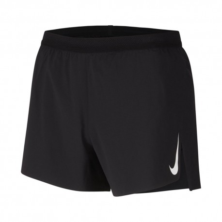 Nike Pantaloncini Running 4In Aeroswift Nero Bianco Uomo