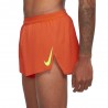 Nike Pantaloncini Running 2In Aeroswift Arancio Verde Uomo