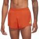Nike Pantaloncini Running 2In Aeroswift Arancio Verde Uomo