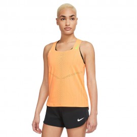 Nike Canotta Running Aeroswift Arancione Donna