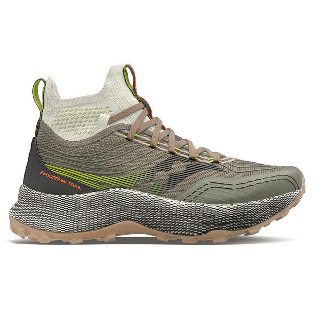 Saucony Endorphin Trail Mid Olive Nero Scarpe Trail Running Uomo