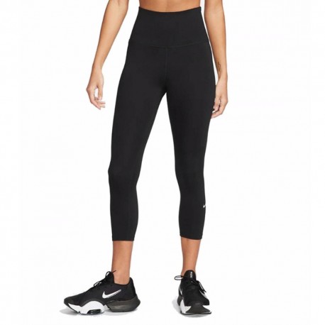 Nike Leggings Sportivi Tight Crop Nero Donna