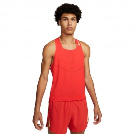 Nike Canotta Running Aeroswift Lt Crimson Ghost Verde Uomo