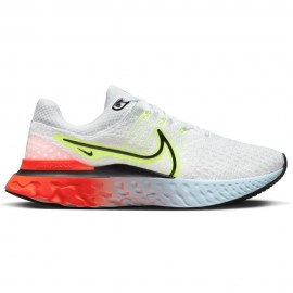 Nike React Infinity Run Flyknit 3 Bianco Rosso - Scarpe Running Donna