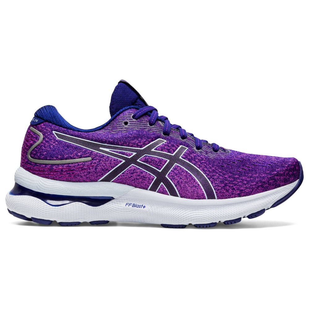 Asics Gel Nimbus 24 Viola Bianco - Scarpe Running Donna