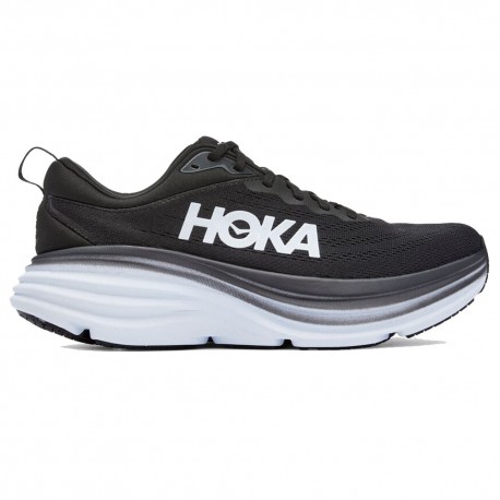 Hoka Bondi 8 Nero Bianco - Scarpe Running Uomo