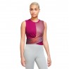 Nike Canotta Palestra Yoga Bordeaux Donna