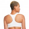 Nike Reggiseno Sportivo Sostegno Medio Logo Bianco Donna