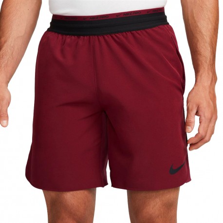 Nike Shorts Sportivi 7In Flex Bordeaux Uomo