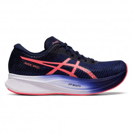 Asics Magic Speed 2 Indigo Blu Papaya - Scarpe Running Donna