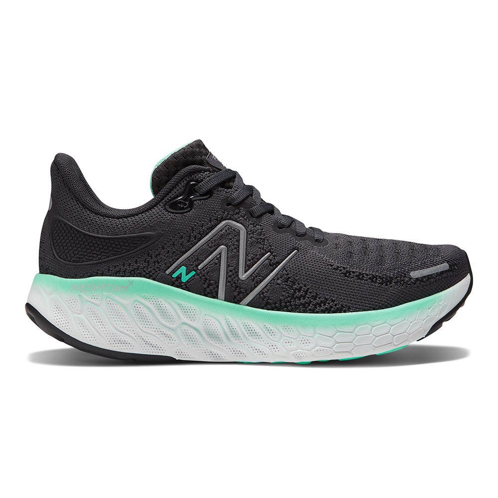 New Balance Fresh Foam 1080V12 Nero Verde Bianco - Scarpe Running Donna