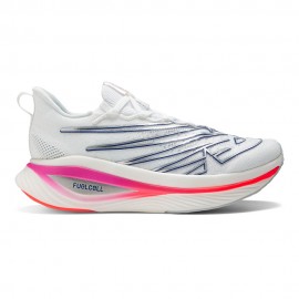 New Balance Fuelcell Sc Elite V3 Bianco Grigio - Scarpe Running Donna
