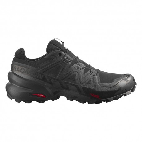 Salomon Speedcross 6 Gore-Tex Nero Nero - Scarpe Trail Running Uomo