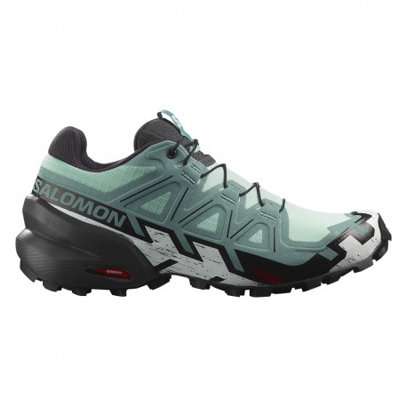 Salomon Speedcross 6 Yucca Ebonybianco - Scarpe Trail Running Donna