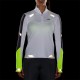 Brooks Maglia Running Manica Lunga Zip Run Visible Bianco Asphalt Nightlife Donna