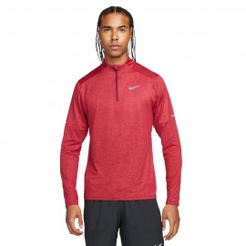 Nike Maglia Running Df Element Top Half Zip Rosso Reflective Silv Uomo
