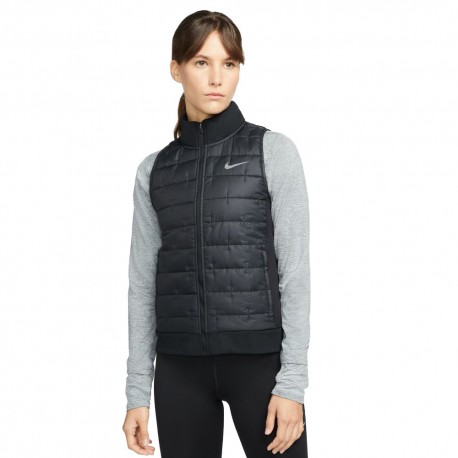 Nike Gilet Running Synthetic Fill Nero Reflective Argento Donna