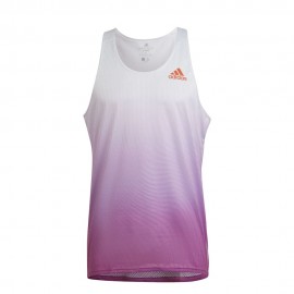 ADIDAS Canotta Running Adizero Sepuli Bianco Uomo