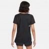 Nike Maglia Running Mezze Maniche Df Race Nero Reflective Argento Donna