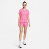 Nike Maglia Running Mezze Maniche Df Race Rosasilce Reflective Argento Donna