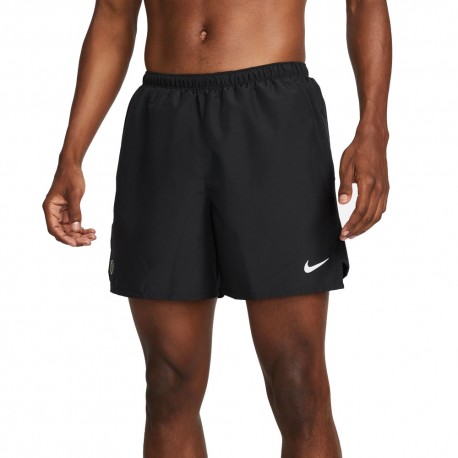 Nike Pantaloncini Running Df Challenger Hakone 5 Inch Nero Honeydew Reflec Uomo