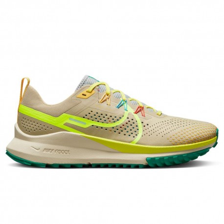 Nike React Pegasus 4  Team Gold Volt Baltic Blue - Scarpe Trail Running Uomo