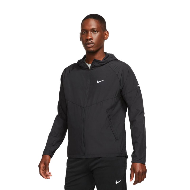 Nike Giacca Running Rpl Miler Nero Reflective Argento Uomo
